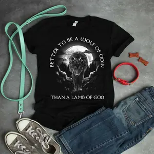 Better to be a wolf of odin than a Lamb of god T-Shirt_1