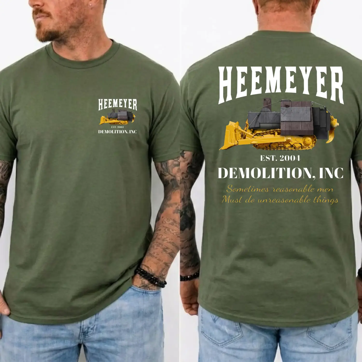 Heemeyer Demolition Inc Shirt, Vintage Graphic Marvin Heemeyer T-Shirt, Heavy Equipment Unisex Cotton Tee, Gift For Him