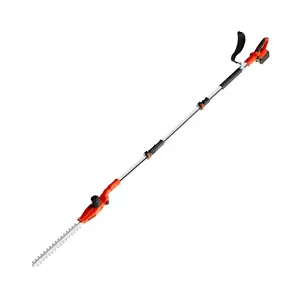 Ukoke 40V Powerful Cordless Pole Hedge Trimmer with 18-Inch Dual-Action Blades, Shoulder Belt for Easy Hedge Trimming, Cordless Use & Branches Easily Cutting