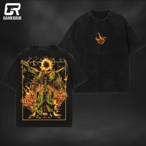 [Collection] Retro Vintage Elden Ring Grim Collection Unisex Oversize Washed Lightweight Cotton T-Shirt Wash Gift For Game Fan, Game Lover, Pump Covers