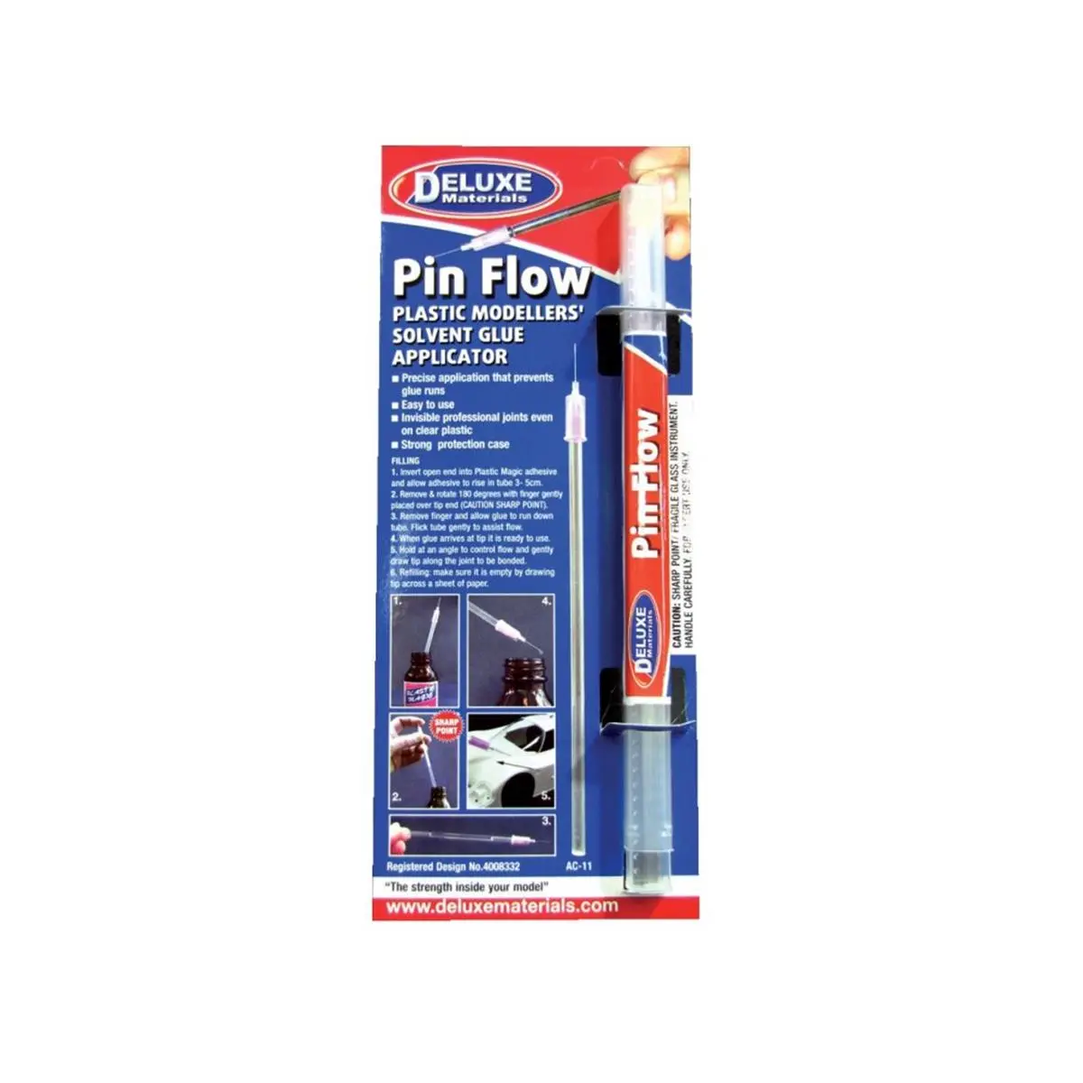 212 MAIN Deluxe Materials Pin Flow Applicator with Invisible Joints, Liquid Adhesive, Precise Control for Small Animal Toy Assembly