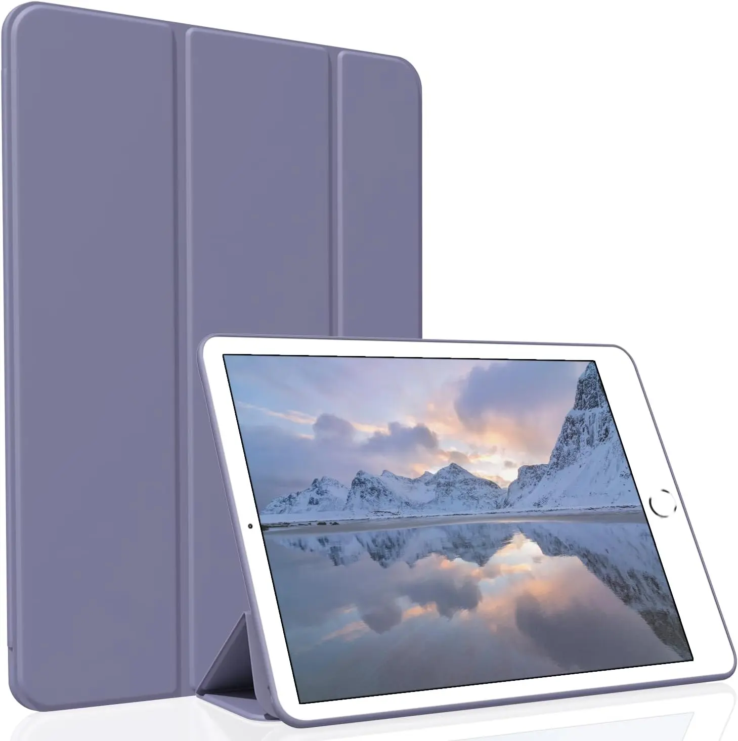 Case for iPad Air 3 / Pro 10.5 Inch, Lightweight Slim Soft TPU Trifold Stand  Cover, Auto Sleep/Wake Case for iPad Air 3rd Generation/Pro 10.5, Lavender Gray