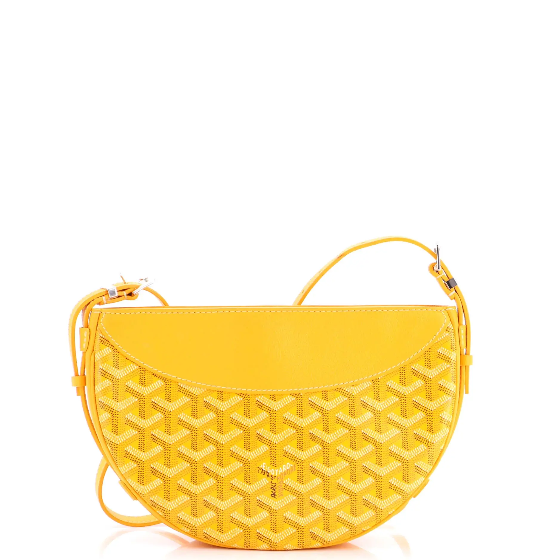 Pre-owned Goyard Canvas Coated Shoulder Bags Hirondelle Shoulder Bag Coated Canvas and Leather by Rebag