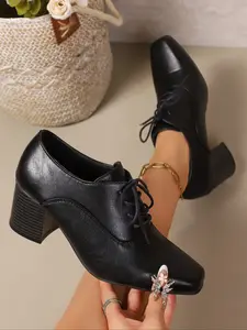 Women's Short Boots, Chunky Heel Design, Fashionable Comfort Shoes, Perfect Casual Match, Durable Structure, Stylish and Comfortable, Casual Ankle Boots