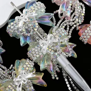 Mix Fancy Bows for Beadable Pens Set of 4 in Different Colors Perfect for Office Stationery & Writing Enthusiasts Gift beadable  pen  beads diy bead pen fancy  beads pen making bead accessory