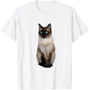 Siamese Cat T-Shirt T-Shirt 100% Cotton