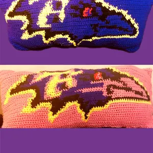 Crochet team pillow Soft Back Support Anti Bacterial Washable Washable