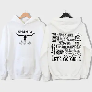 Shaniaa Let's Go Girls 2 Sides Shirt, Country Girl, Country Music Fans Top, Unisex Sweater Pullover Tee