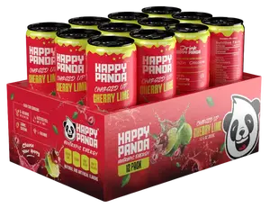 Happy Panda Nootropic Energy Drink - Charged Up Cherry Lime