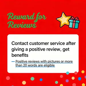 Men's T-shirt Reward for Reviews Contact Customer Service Fast Logistics Shipping