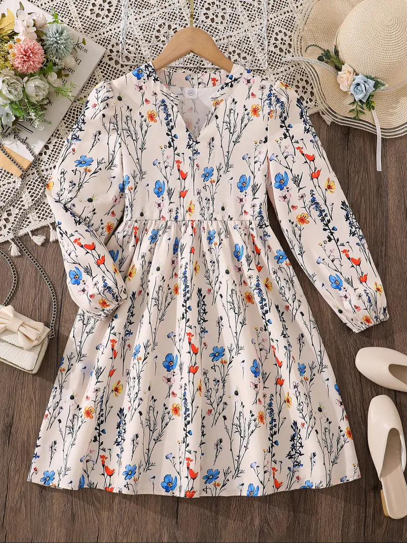 floral dress long sleeve - TikTok Shop