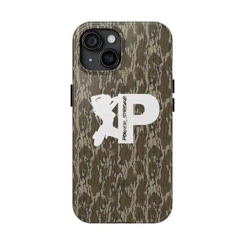Power Stroke Bottomland Camo Two-In-One Film Case - Durable, Shock-Absorbing, and Trendy Protection - for iPhone17 16, 15, 14, 13, 12 Plus, Pro, Max, and Samsung S25-22 Perfect Birthday Gift for Friends