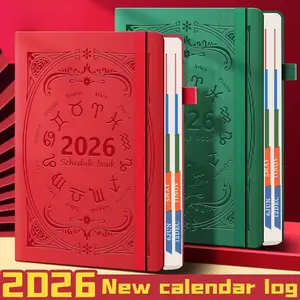 Bobo Rabbit 2026 Zodiac Calendar Diary, Time Management Planner, 365 Day Journal, Easy Clean Paper, Weekly & Daily Planning Notebook