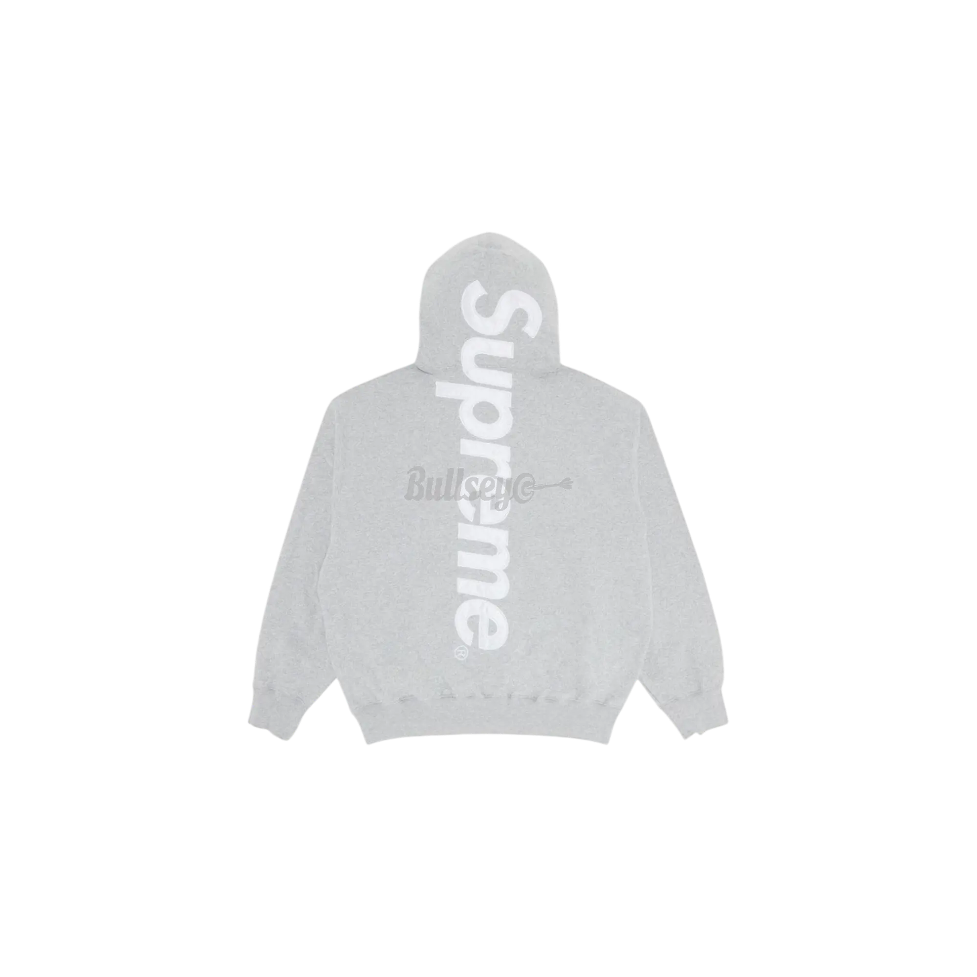Supreme Satin Applique Grey Hoodie