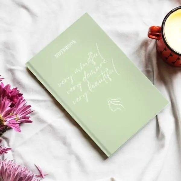 Notebook - Very Mindful, Very Demure, Very Beautiful - Elegant Design with Minimalist Text