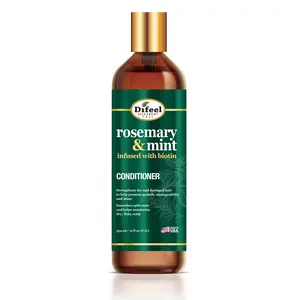 Difeel Elevated Rosemary & Mint Conditioner 12 oz Infused with Biotin for Strong Fuller Thicker Hair Nourishing Formula