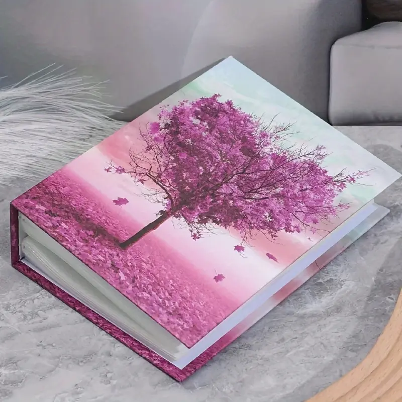 6 Inch 100 Photos Pocket Scrapbook Photo Album, Paper Cover, Cute Girls Photo Book, Ideal for Home Decor & Memory Storage - Student Card Book, Travel Album, Scrapbook Albums, Perfect for Valentine's Day, Christmas, Halloween, Thanksgiving & Birthday Gifts
