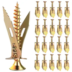 Self-Drilling Drywall Anchors Kit – No-Drill Installation, 100PCS Easy-Hang Anchors & Screws for Home/Office