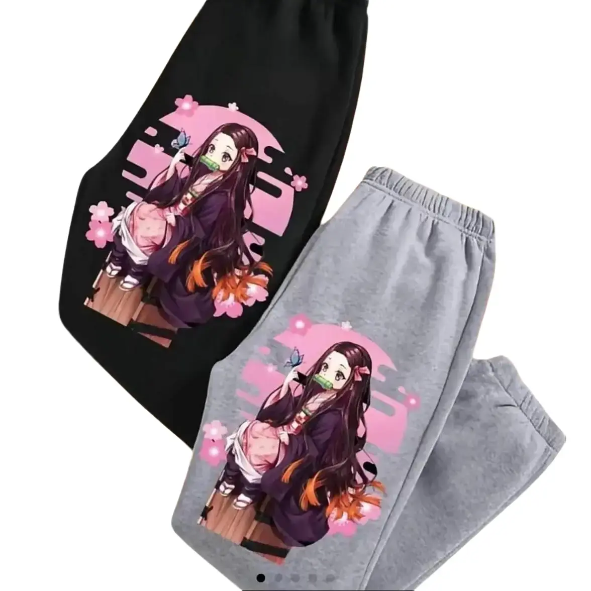 Anime Nezukoo_Demon Slayer Sweatpants, Unisex Trendy Streetwear Casual Outfit Comfortable Wear for Men & Women (1)