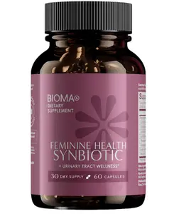 Feminine Health Synbiotic - Women's Health Supplement for Healthy Vaginal pH, Urinary Tract & Digestive Support - with Probiotics, Cranberry & Tributyrin - 60 Capsules (30-Day Supply)