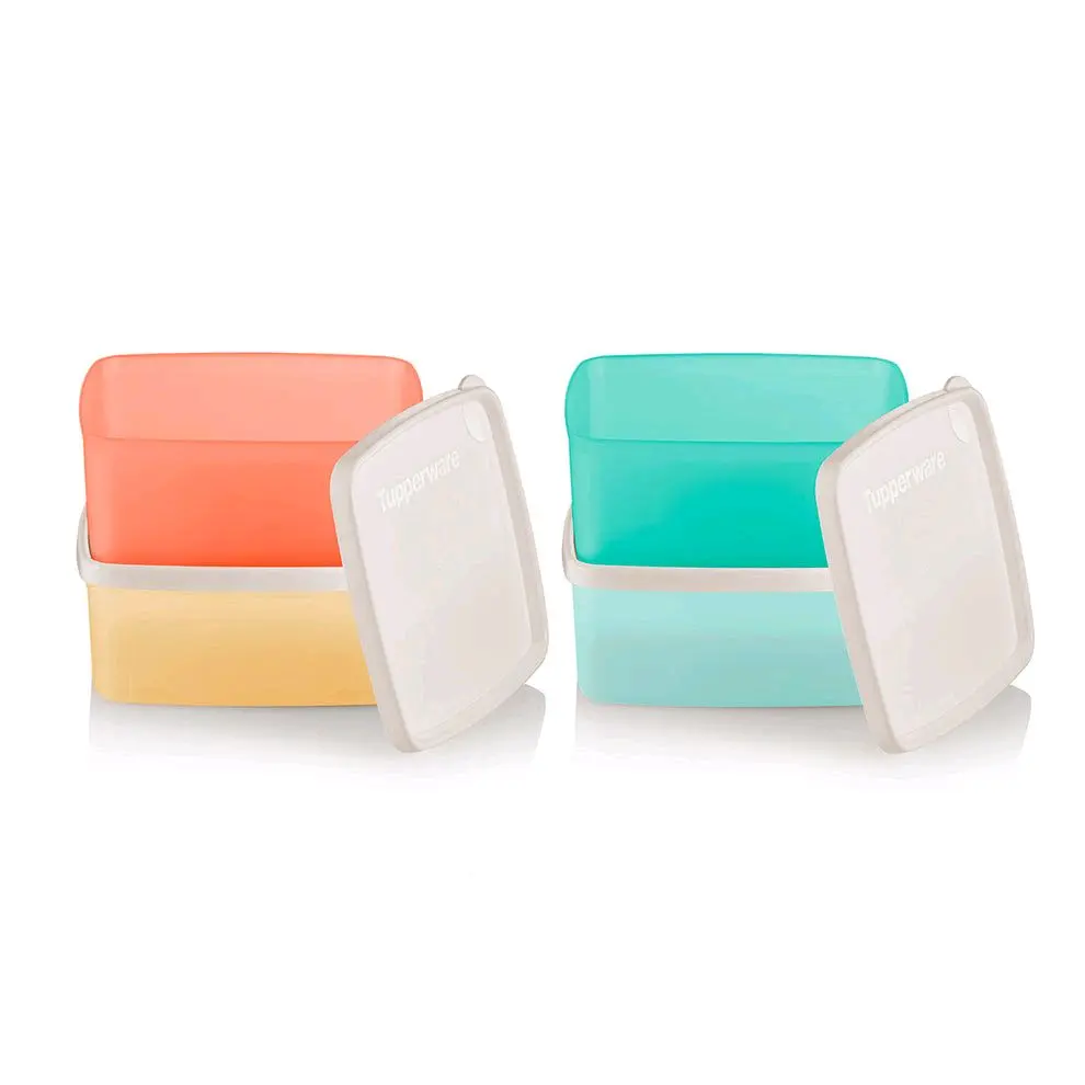 Tupperware 16 oz Square Round Containers
