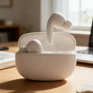 Wireless Earbuds, Bluetooth Headphones, Personalized Spatial Audio, Sweat and Water Resistant Earphone, USB-C Charging Case, Long Battery Life, Effortless Setup for iPhone