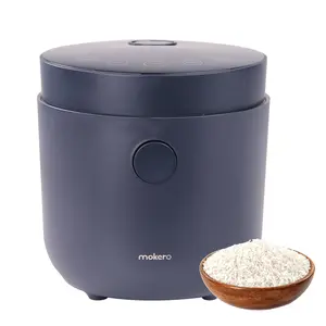 Hakka Low Carb Rice Cooker, 4 Cups Uncooked Rice with Stainless Steel Steamer MINI Desuger Smart Cooker
