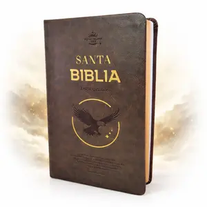 Biblia de Letra Grande Manual 11 puntos Reina Valera 1960 imitacion piel aguila mocha