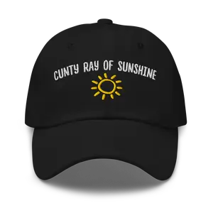 C*nty Ray of Sunshine Funny Dad Hat | Silly Gift Cap for Friends | I'm a Goddamn Delight Delulu Unhinged Humor Sayings