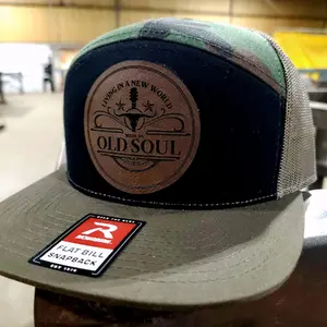 New world old soul. Overtime hours bullshit pay, leather patch flat bill 7 panel hats.