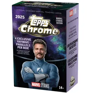 2025 Topps Marvel Studios Chrome Value Box (Exclusive Raywave Parallels)