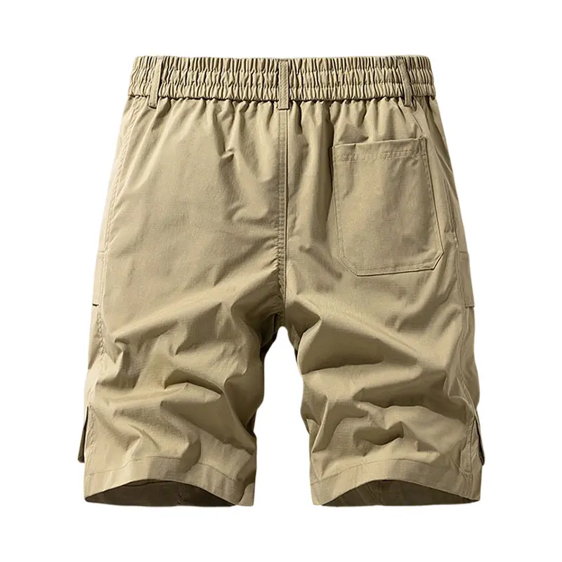 Clean Gent men&rsquo;s casual cargo shorts with zippered pockets and a buttoned placket&mdash;ideal for outdoor hiking, summer leisure, work, golf, and outdoor fun.