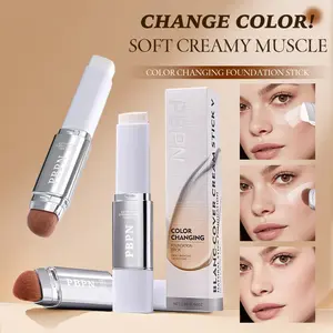 Pbpn Thermochromic Concealer Foundation Stick, Flawless Coverage, 5 Color Options, Perfect for Natural Look, Ideal for All Skin Types