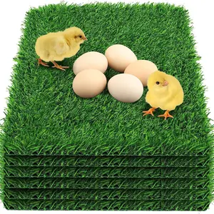Chicken Nesting Pad,Washable Artificial Grass Chicken Nesting Pad, PP+PE Material Anti-Fall Pad for Egg Laying Chickens,Soft Anti-Fall for Egg Laying Hens