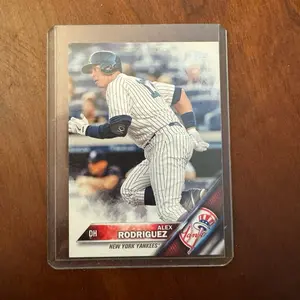 2016 Topps Alex Rodriguez Baseball Card, Player Number 1, New York Yankees Design, Authentic Collectible Card