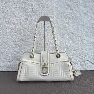 Pre-owned VERSACE Leather Shoulder Bags 7.8'' R2589 Shoulder Bag C14538384494 0405 T3 Mia
