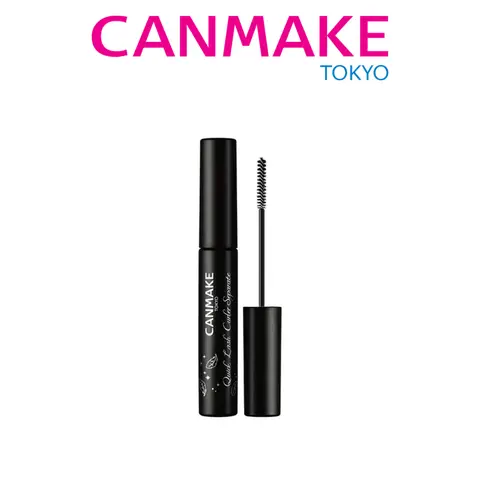Canmake 3-In-1 Lash Base/Top-Coat Mascara with Firm Comb Brush - Wax-Infused Cosmetic, Quick Curler, Finely Separating, Fluffy, Soft, Natural Look, Tears-Resistant Beauty Makeup Product