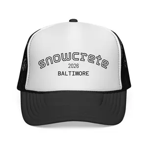 Snowcrete 2026 Baltimore Trucker Cap | Mesh Back Logo Hat