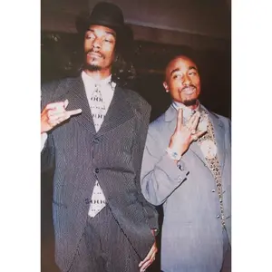 Tupac and Snoop Suits Poster