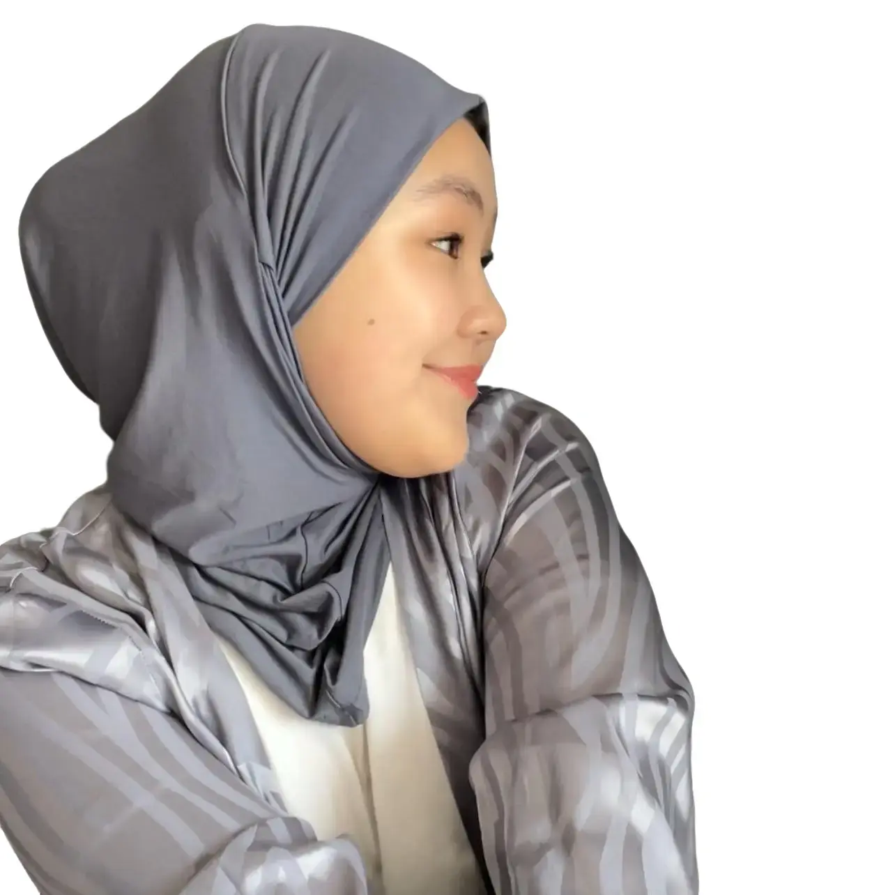 Kyrgyznur Solid Color Instant Hijab for Women
