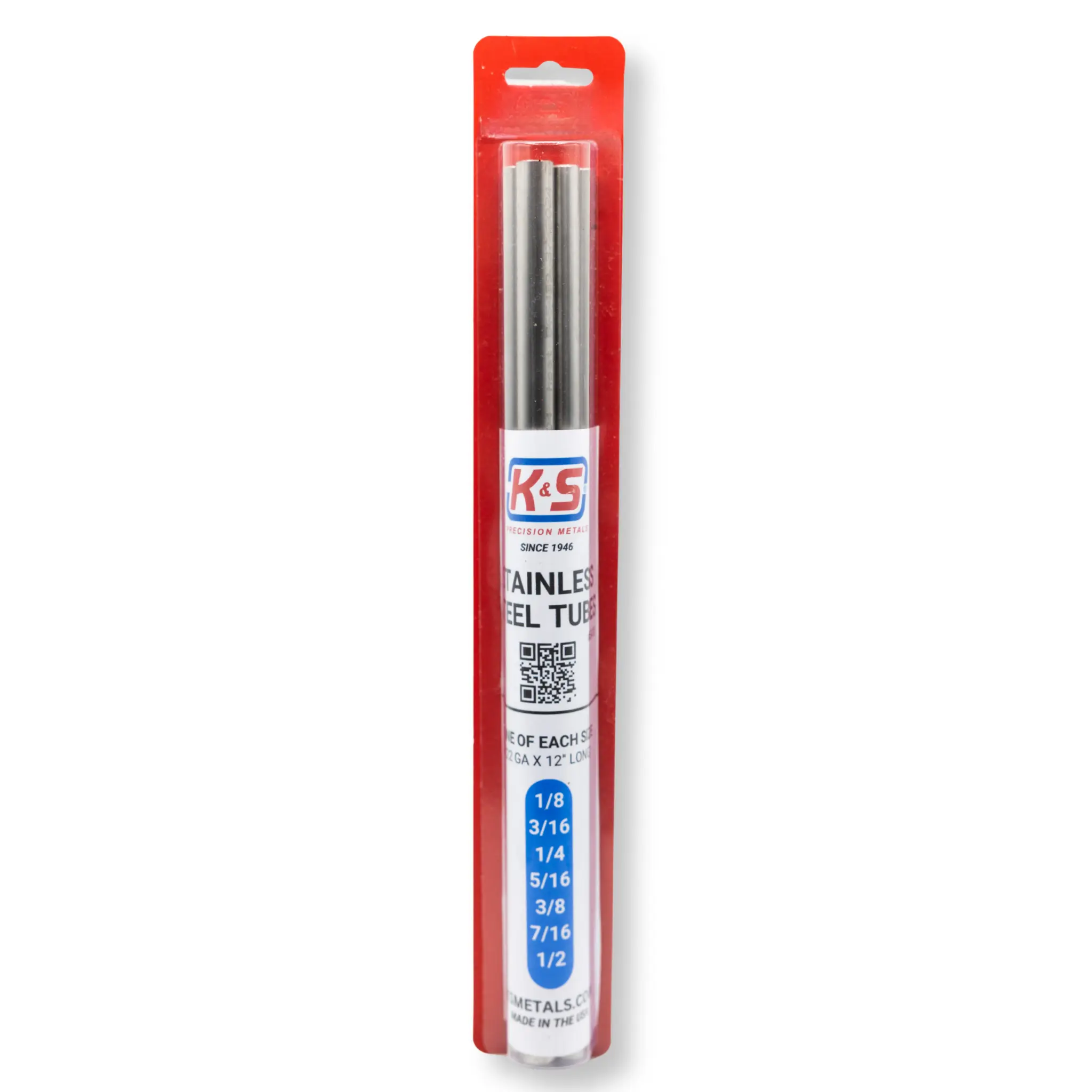 Round Stainless Steel Tubing Assortment (7 Pieces)