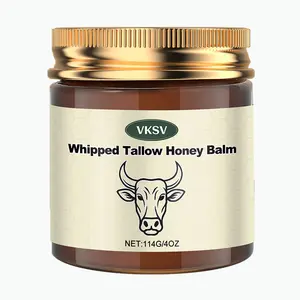 Whipped Grass-Fed Beef Tallow Honey Balm - 4 Oz,Moisturizing Cream for Soft, Smooth Skin - Handmade All-Natural Moisturizer - Lavender,hydrating, comfort, moisture boost cream, luminous firming cream, body care, hydrating dry skin daily-Mother's Day