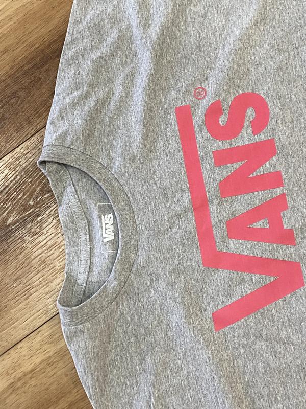 Vans Hot Pink Logo Grey Shirt