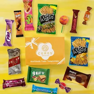 Snack Box – 12+ Premium Rare Snacks | Variety Pack with Chocolate, Wafers, Candy & Crackers | Fun Gift Box for Kids & Adults Assorted
