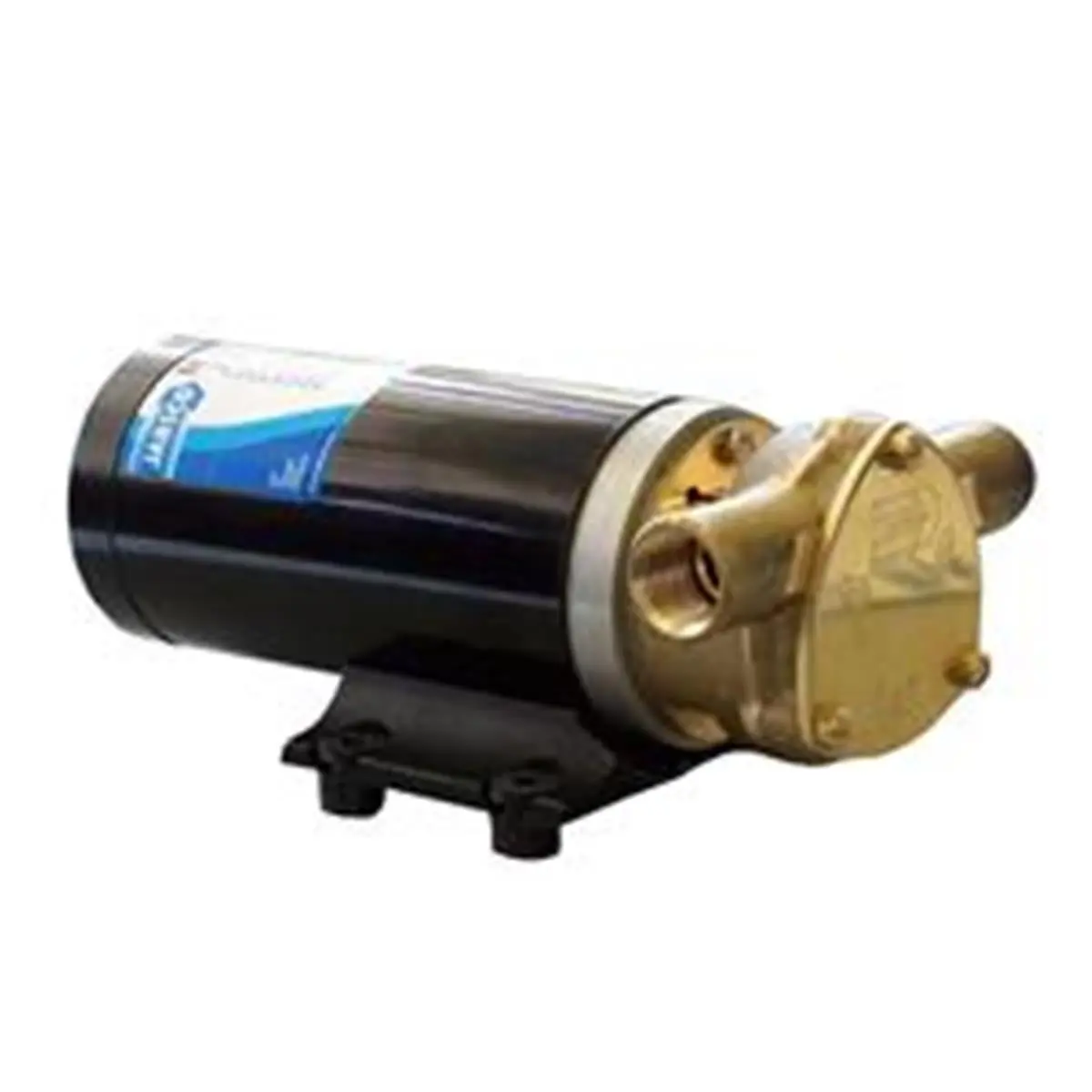 Jabsco 12VDC Maxi Puppy 3000 Continuously Rated Self-Priming Flexible Impeller Bilge Pump - Bronze Body, High Capacity, 25mm Bore Hose, 45 L/min Flow, 8.3 lbs Weight, Hose Adapters, Threaded Port, 25Amp DC Water Pumps & Accessories