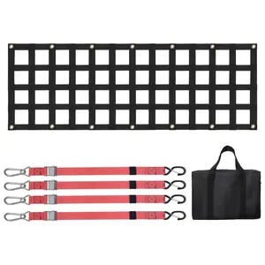 VEVOR Tailgate Net, Summervibes,Summervibes, 54 in x 18 in, Heavy Duty Cargo Net for Truck Bed with 4 Adjustable Telescopic Straps, Extendable & Durable, Flexible Adjustment, Suitable for Pickup, Trailer, Truck, Jeep, SUV