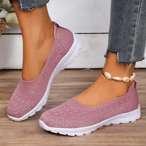 Slip-On Square-Toe Walking Shoes Soft Sole Unisex Comfort Footwear