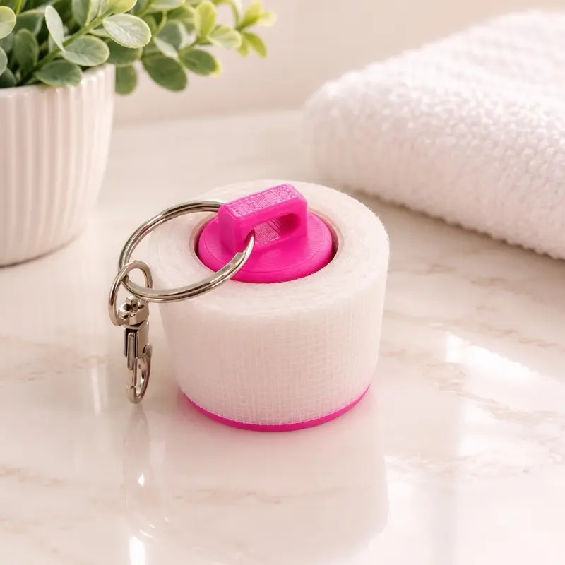Medical Tape Holder Keychain | Reusable Medical Tape Dispenser | Nurse Gift | EMT Accessory | Medical Keychain | 3D Printed Tape Holder