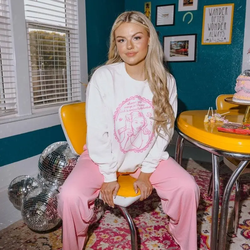 [Sale off up to 50%] Orange is the New Pink Sweatshirt - Legally Blonde Rom Com  y2k