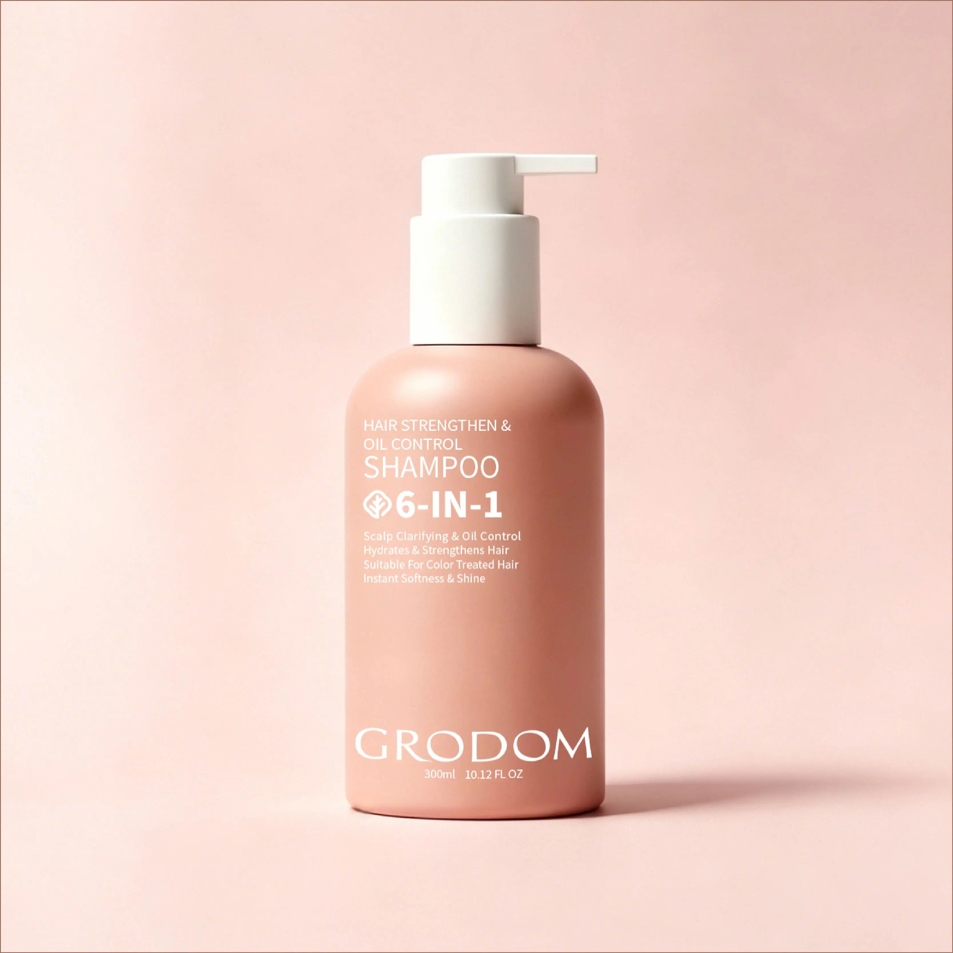 【Buy 1 Get 1 Free】GRODOM 6-in-1 Amino Acid Shampoo 300ml,Promotes Hair Growth,Improves Hair Loss & Thinning,Oil-Absorbing Formula,Refreshes Scalp,Sulfate-Free Gentle Formula,Strengthens Roots,Deep Nourishing,For Color-Treated & Permed Hair Lengthening Vol